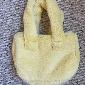 Lolita Jade Yellow Faux Fur Tote Bag